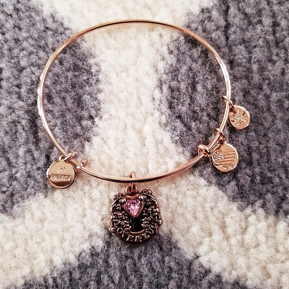 Alex & Ani Love and Luck Rafaelian Rose Gold Tone
